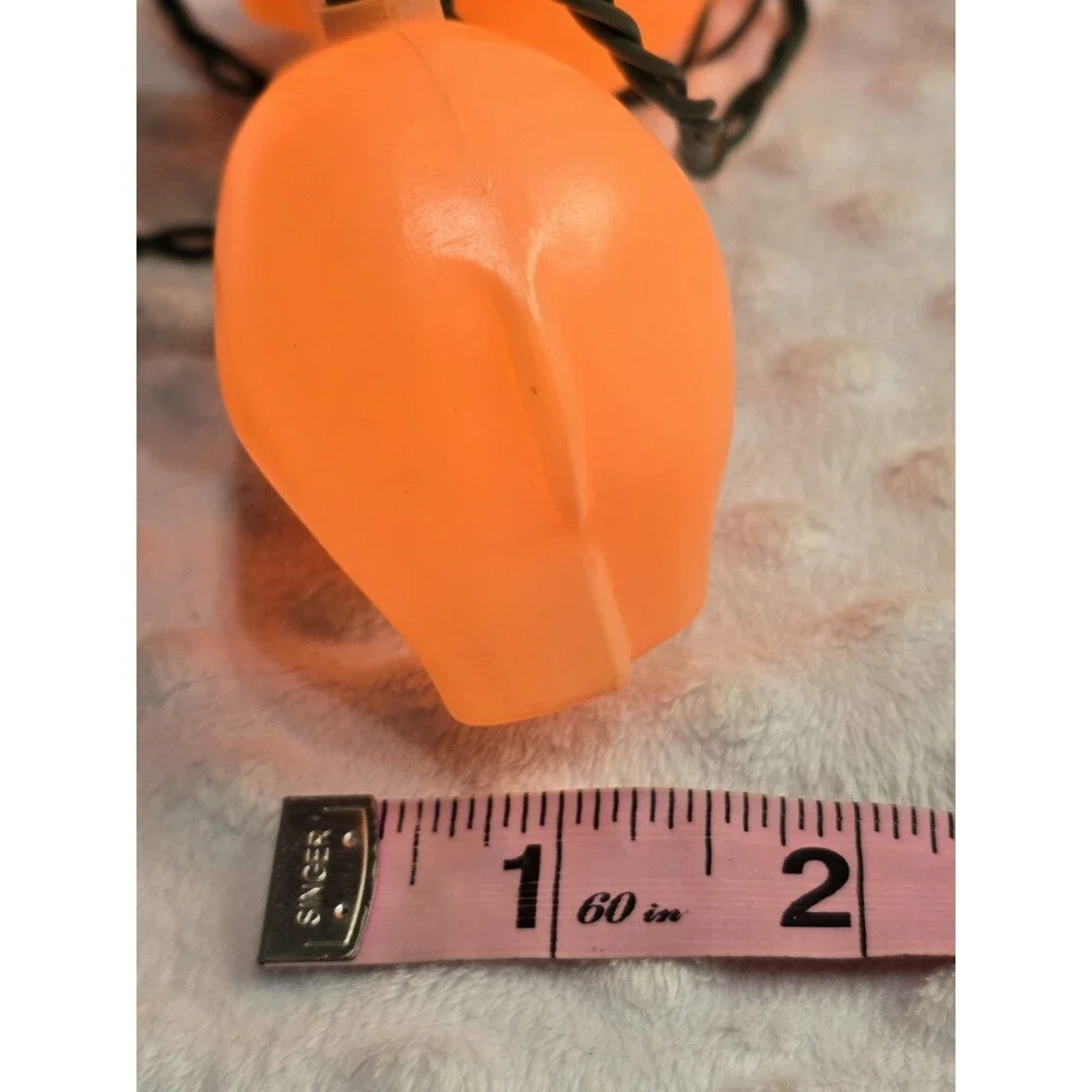 Vintage Farm Pig 14’ String Light Set Blow Mold Primal Lite Pack O Piggie 1990